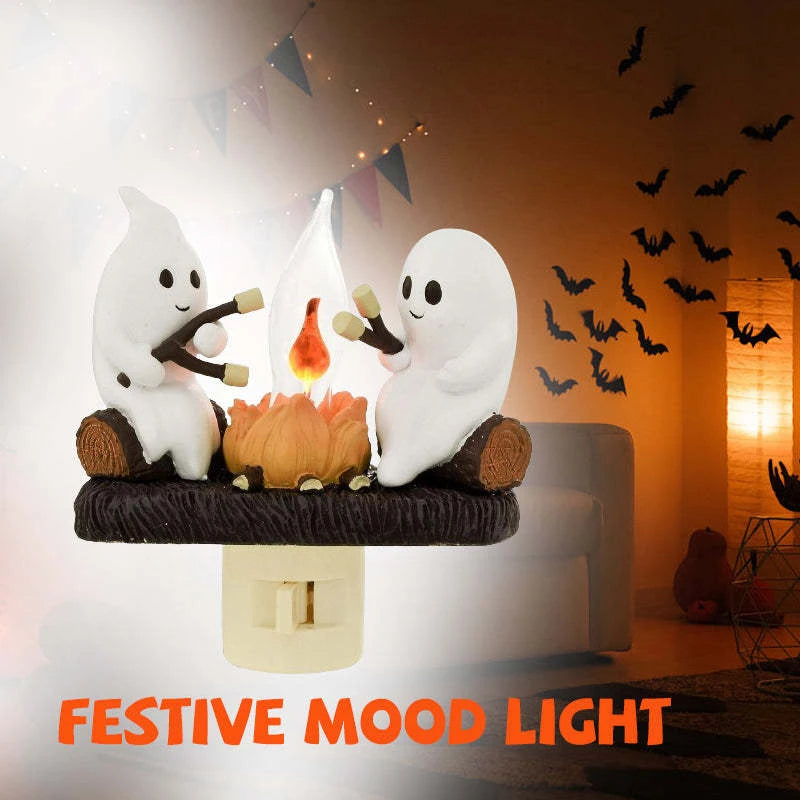 Ghost Campfire Flickering Night Light